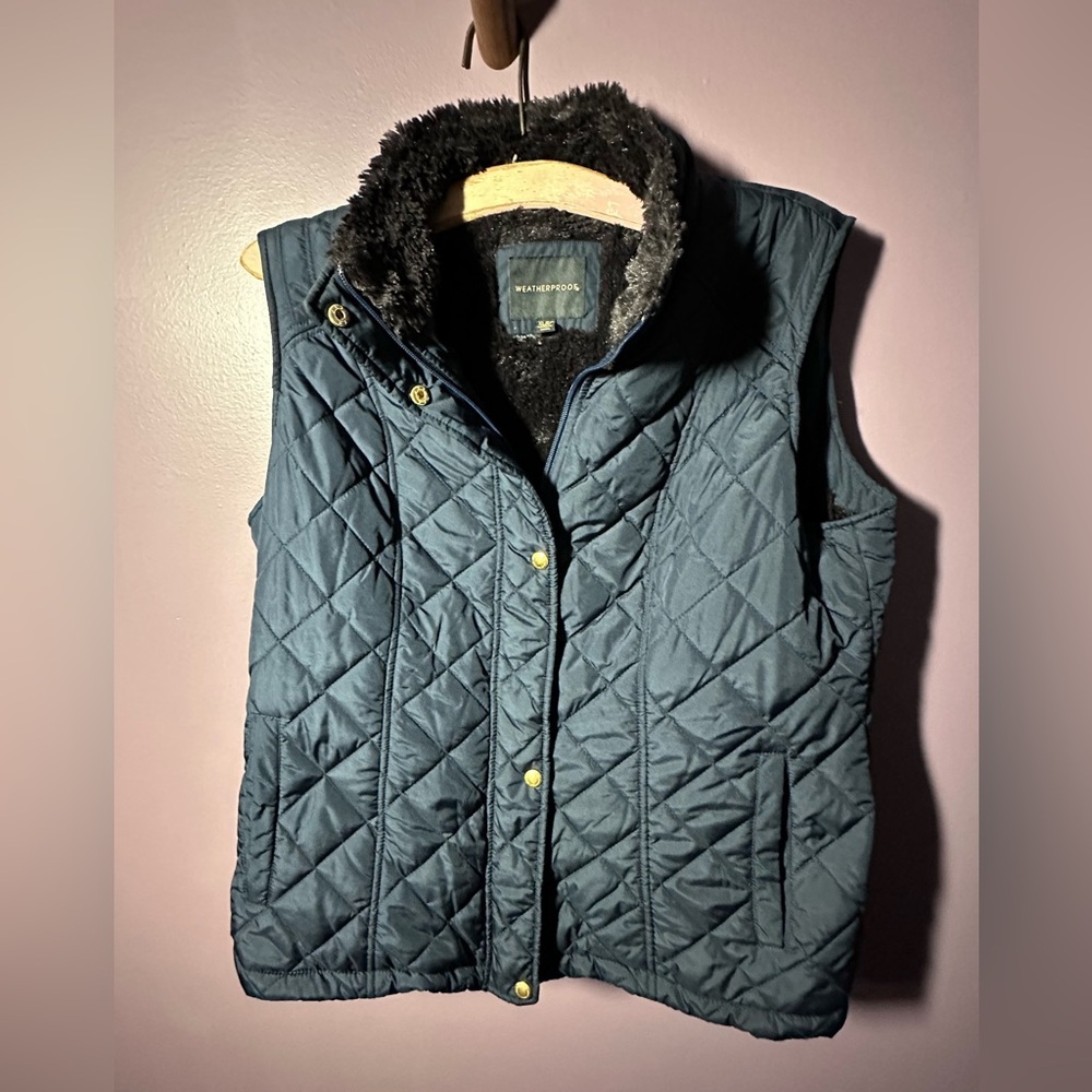 Weatherproof Women's Quilted Dark Blue Vest